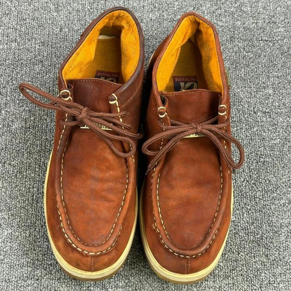 B-Boots Buffalino Boots‎ Brown Suede Leather Lace Up Chukka Boots Mens Size 11